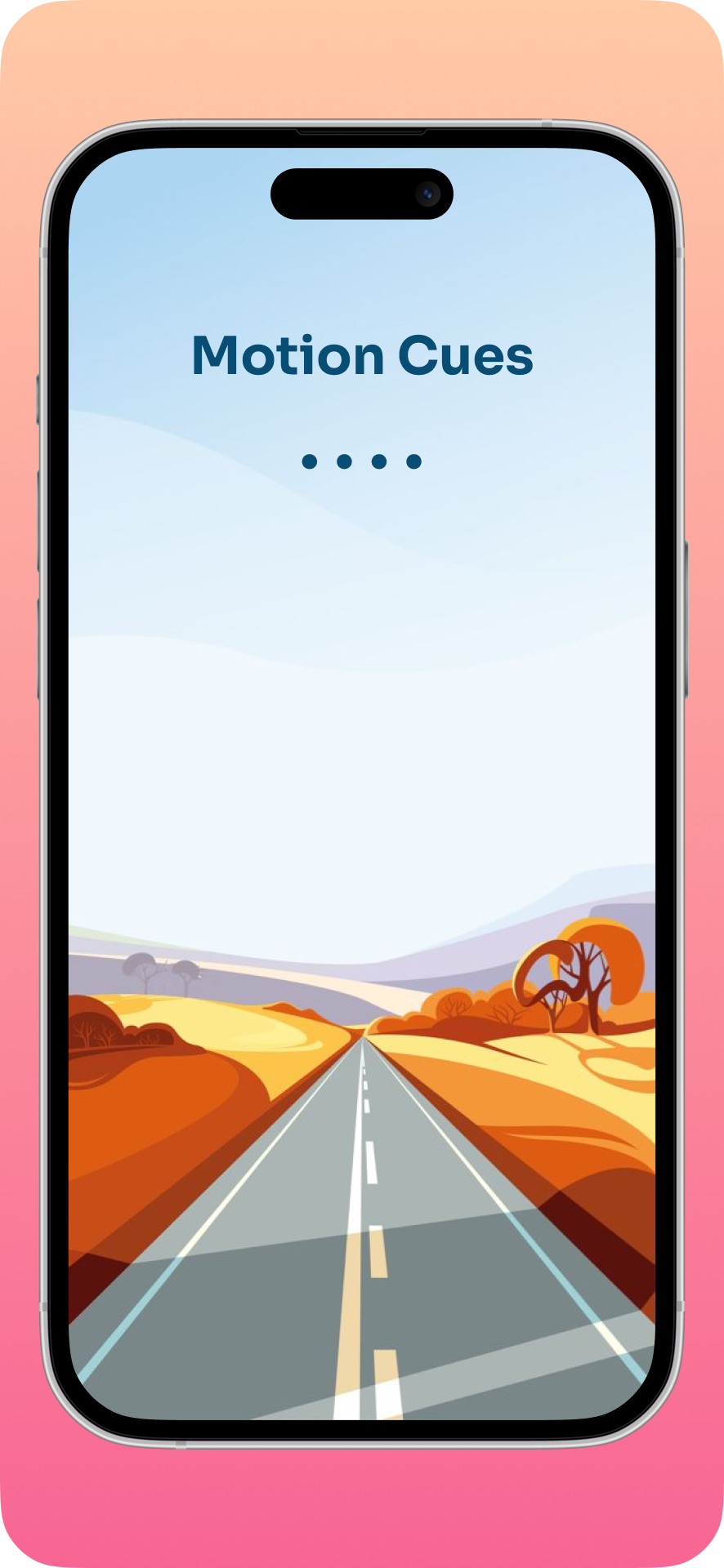 Motion Cues app screen 1