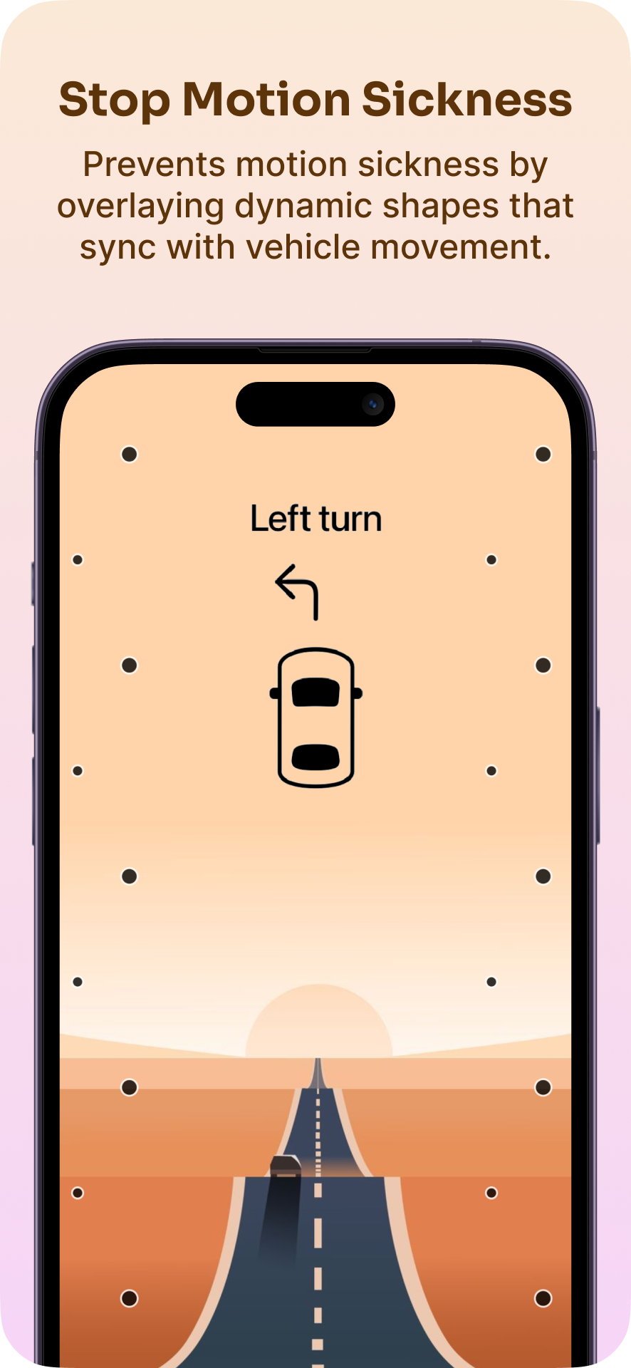 Motion Cues app screen 2