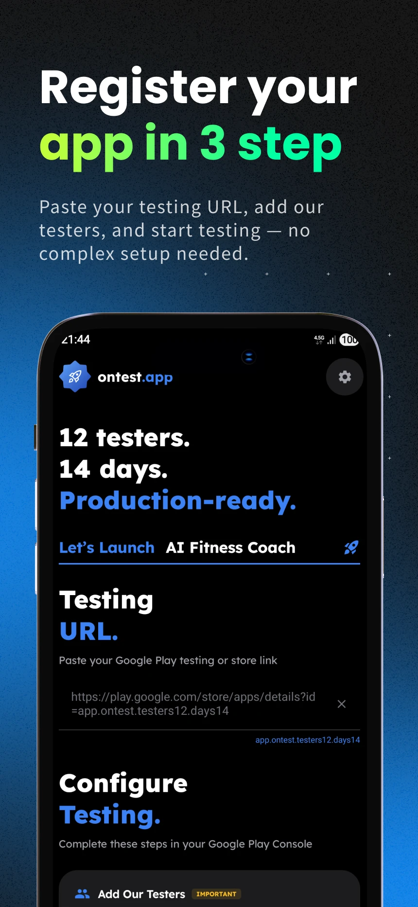 onTest screenshot 2